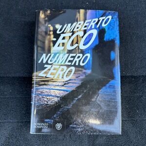 Numero Zero (Italian Edition) by Umberto Eco HCDJ 1st Edition Rare Scarce